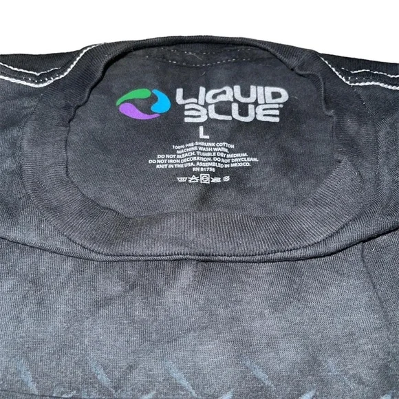 Liquid Blue KISS Metal Tie-Dye T-Shirt Size Large - Picture 4 of 4